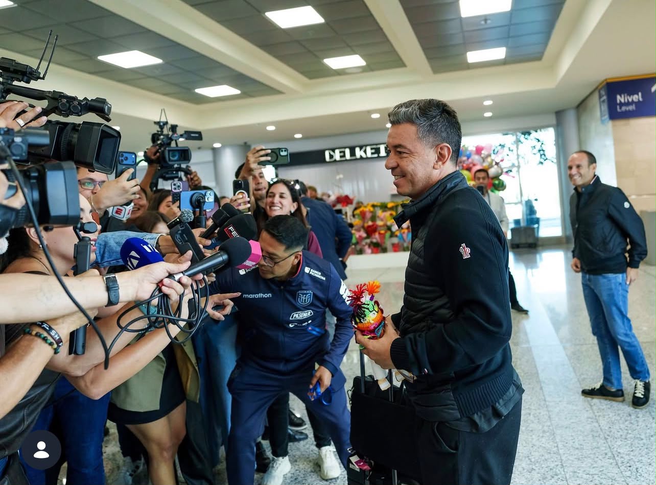 Marcelo Gallardo llega a Ecuador con ilusión para asumir el mando de La Tri